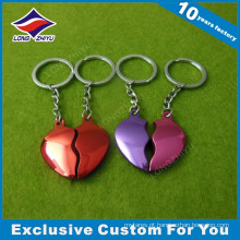 Atacado Quanlity alta Broken Heart Metal Keychain para Lembrança de Casamento